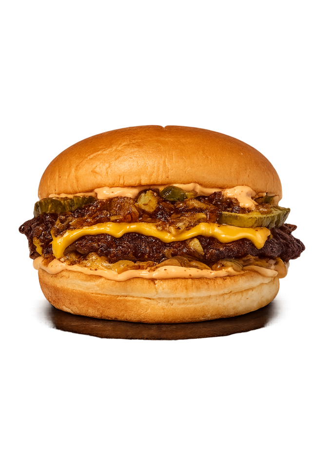 Spicy Hickory Bacon Jam Burger.